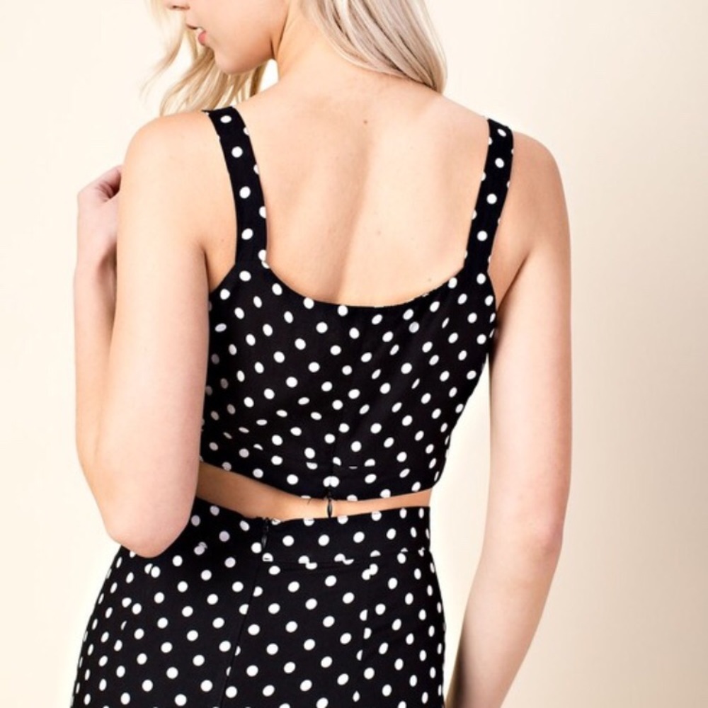 Last 1✨🆕Lilli Honey Punch Polka Dot Crop Top - Picture 3 of 7